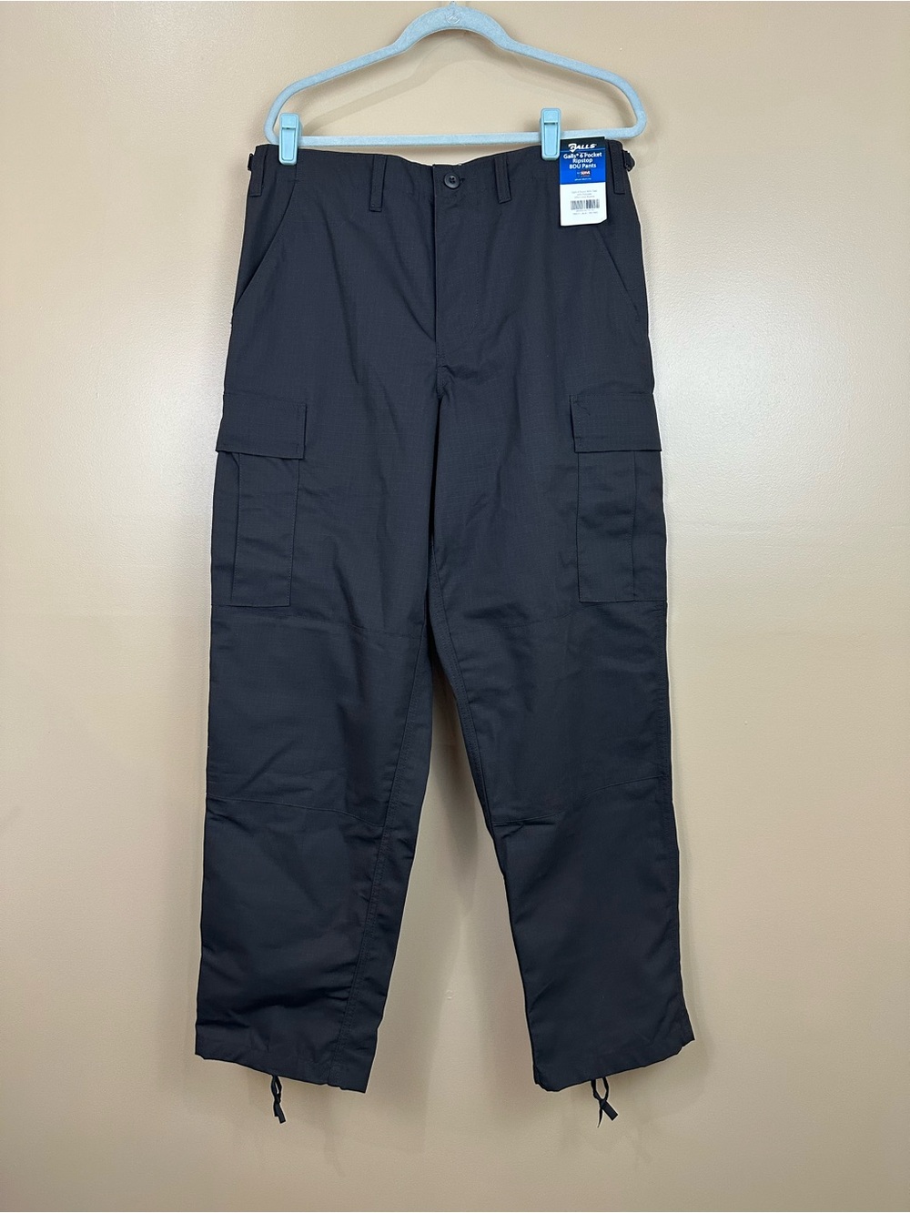 Galls 6 Pocket Ripstop BDU Cargo Pants Black Men’s M 34x32 NWT Workwear Utility
